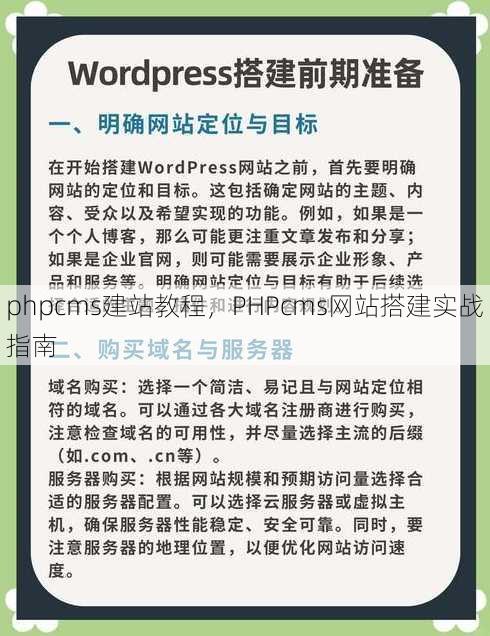 phpcms建站教程，PHPcms网站搭建实战指南