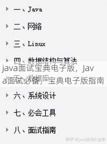 java面试宝典电子版