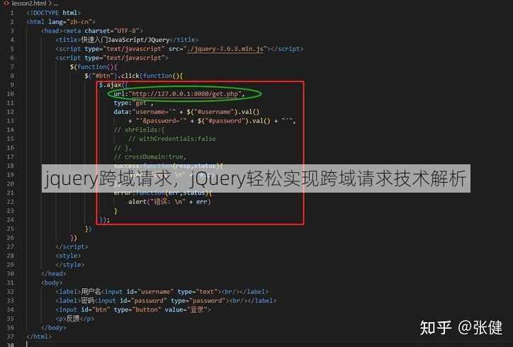 jquery跨域请求