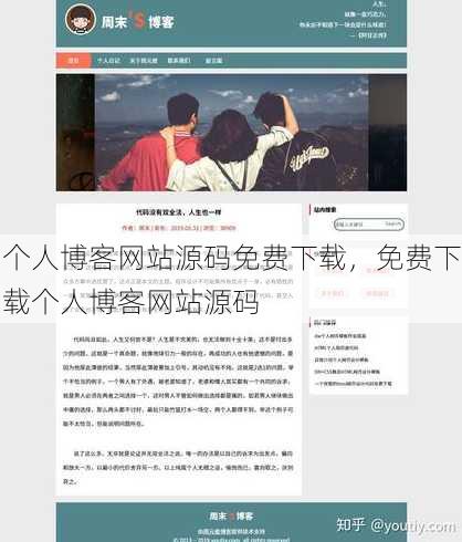 个人博客网站源码免费下载