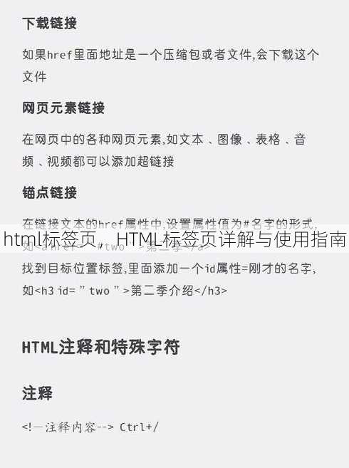 html标签页