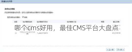 哪个cms好用