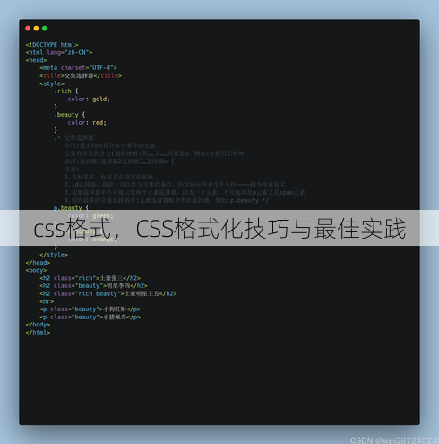css格式