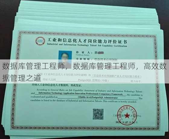数据库管理工程师