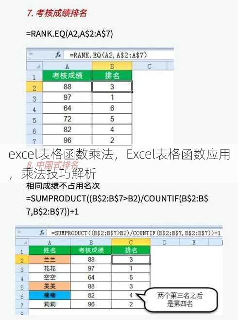 excel表格函数乘法